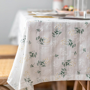 Pure Cotton pastoral printed fabric shirt fabric dress fabric small fresh Jacquard floral fabric tablecloth fabric