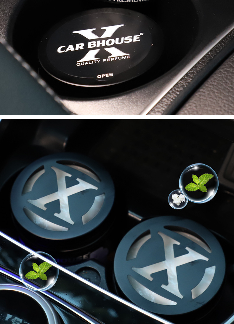Cross-Border English Version of Car Balm X Balm Car Solid Aromatherapy Fragrance Air Freshener Long-Lasting Light Fragrance