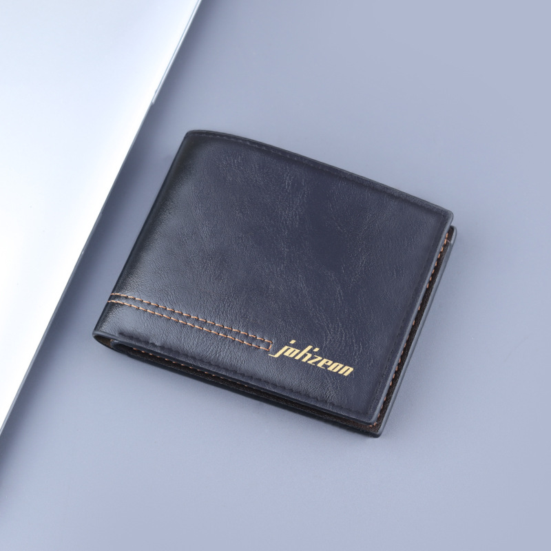 Nueva billetera corta titular de la tarjeta de los hombres cartera integrada de los hombres cartera corta de negocios cartera de los hombres con cremallera fábrica al por mayor