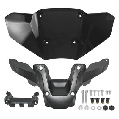 Suitable for Yamaha Mt-09 Sp V4 24-26 Modified Motorcycle Front Windshield Windscreen Deflector (Motorcycle front windshield) - smoked-black-style-i