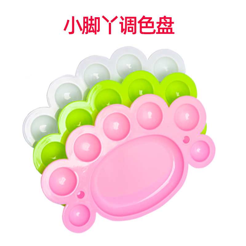 Niños 12-color conjoined acrílico tira de pigmento traje kindergarten estudiantes graffiti DIY arte yeso acuarela pintura