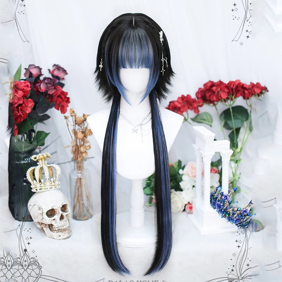 Peluca transfronteriza, pergamino femenino, juego de roles, fibra química teñida, accesorios de cine y televisión, peluca, peluca cos