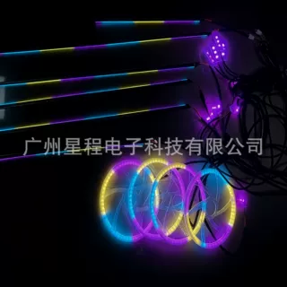 幻彩led lamp APP 18灯22 24灯中控门边马鞍天窗汽车亚克力氛围灯