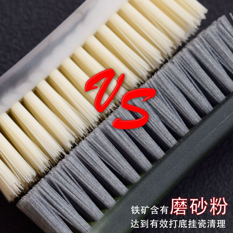 Brush for Cleaning and Coloring Iron Ore, Sandpaper Particles, 5-Row Ultra-Long Silicone Handle, Walnut and Bodhi Cleaning Tool Brush