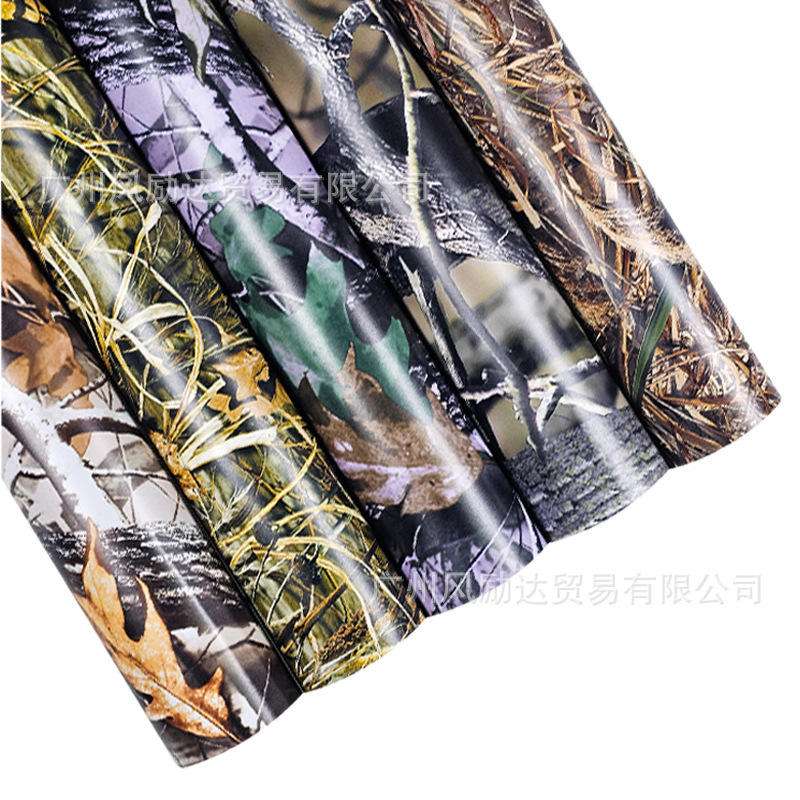 Cross-Border Popular Camouflage Grassland Car Body Color-Changing Film Electric Motorcycle Mountain Bike Color-Changing Decals Stickers