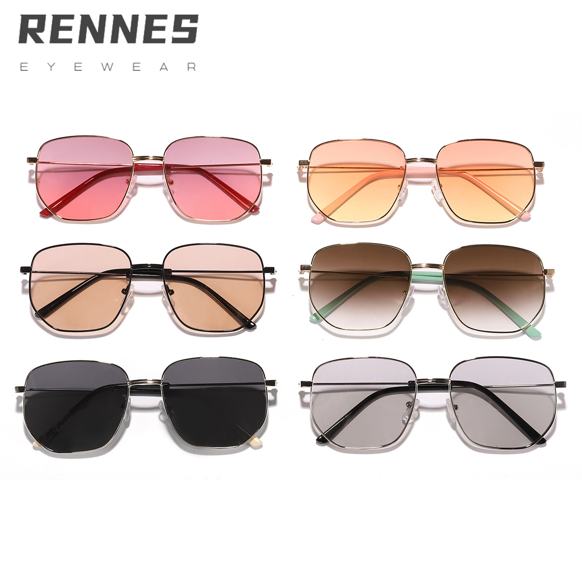 Dijia gafas de sol clásicas de alta gama 30061 2022 nuevas gafas de sol de polígono marco retro gafas de sol