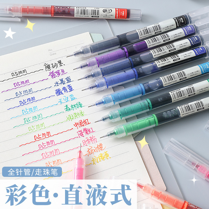 Colorful Gel Pens with Long-Lasting Ink, 0.5mm Quick-Dry Smooth Writing Pens for Students to Use for Note-Taking