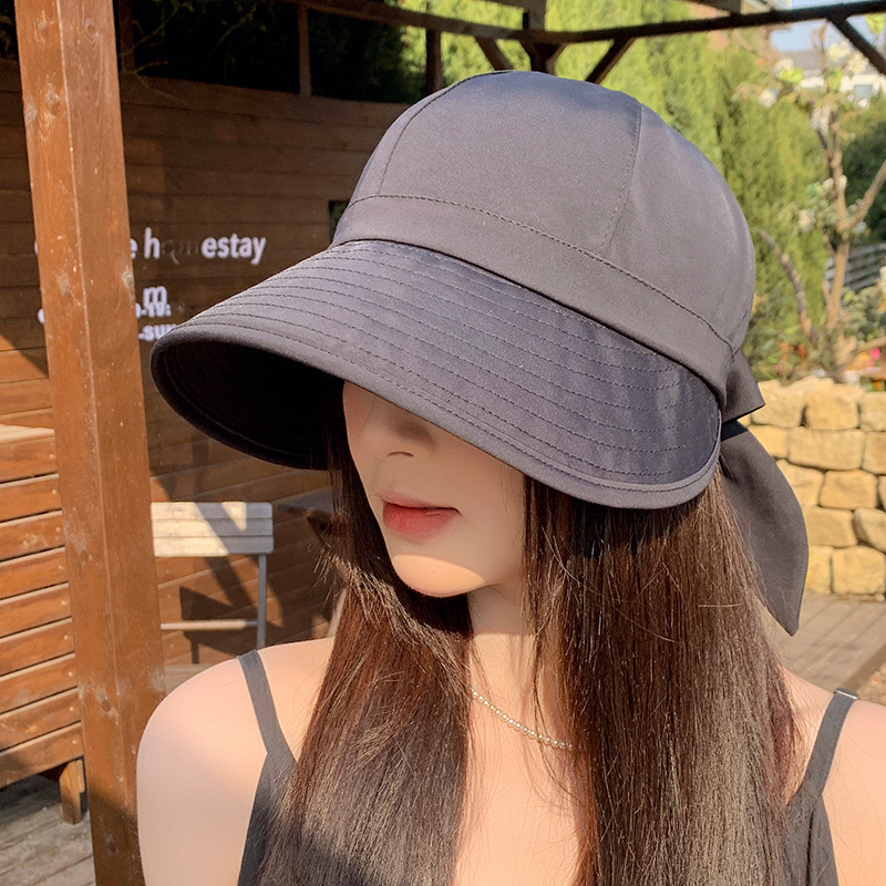Women's Bowknot Duckbill Cap Sun Hat With Uv Protection_voghion.com