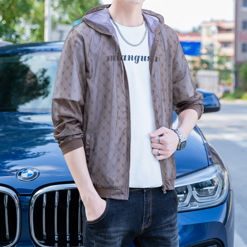 New Summer Ice Silk Fashion Quick-drying Sun Protection Clothing Men's Skin Clothing Outdoor Breathable Anti-ultraviolet Fishing Sun Protection Clothing