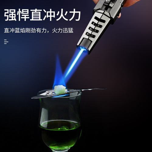 TH-853 Windproof Direct Jet Gas Metal Flame Gun Outdoor BBQ Igniter Cross-border Wholesale