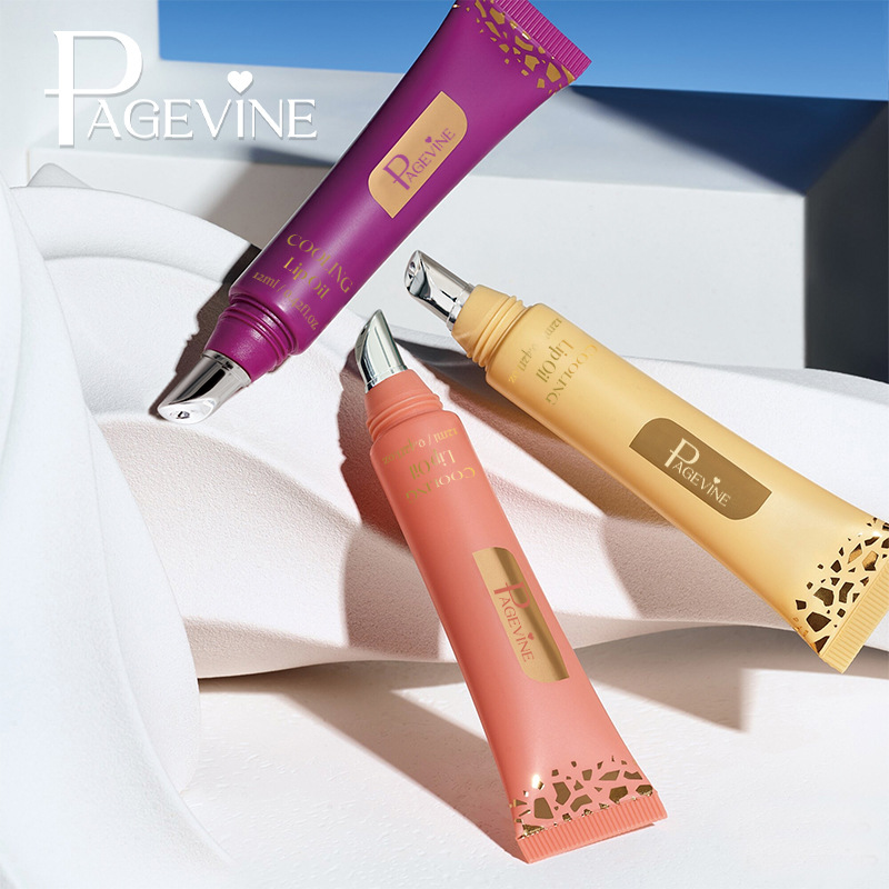 Bálsamo labial con color menta refrescante PAGE VINE, hidratante, nutritivo, reparador, con brillo perlado.
