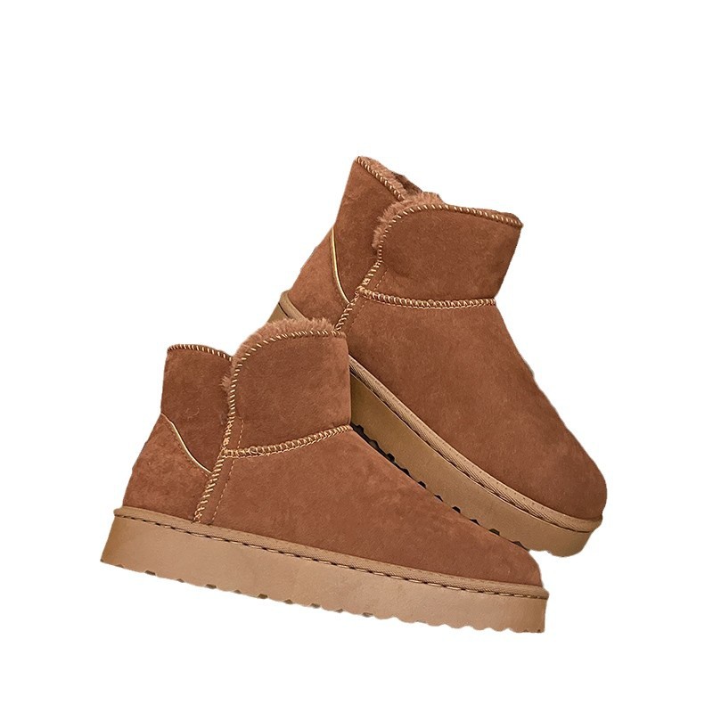 Botas de Nieve Cortas de Piso de Caucho, Ligero, Antideslizante, Térmico, Resistente al desgaste para Uso Diario