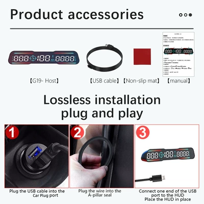HUD head-up display, universal for: Vehicle HUD