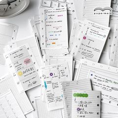 紙旅（ペーパーモア）M5 ルーズリーフ替芯 ハンドブック内側ページ 日月週プランナー 学生日記帳 替え芯
