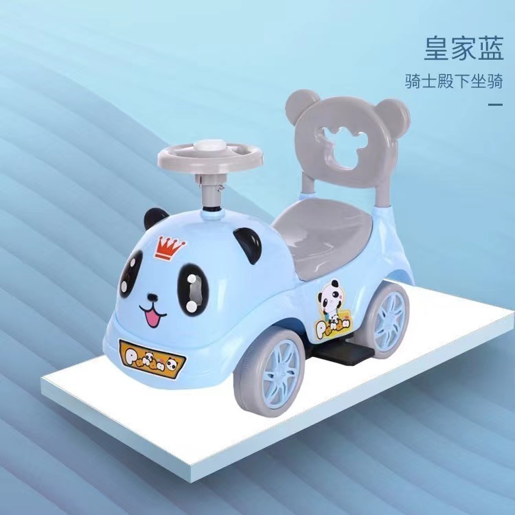 Nuevo coche columpio scooter para niños de 1 a 3 años de edad, los niños y las niñas pueden sentarse a caballo cochecito de música en las cuatro ruedas con luz