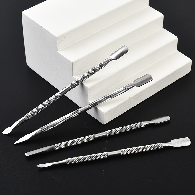 double-sided exfoliating triangular manicure tools set stainless…