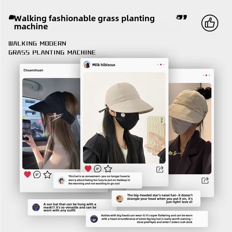 Casquette de protection solaire en prêle d'été, casquette respirante à séchage rapide, chapeau de pêcheur vide_voghion.com