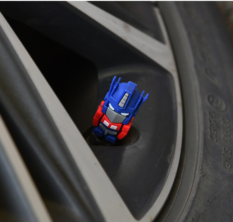 Car valve cap tire modification creative cartoon pattern dust cap motorcycle electric car valve core cover