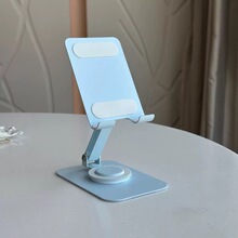 爆款金属手机架马卡龙彩色手机可旋转折叠懒人手机架双三环手机支