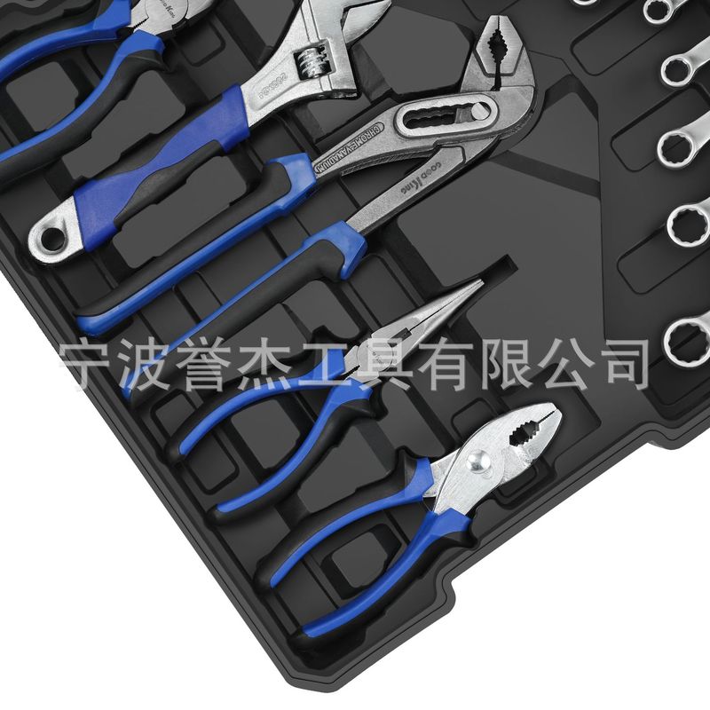 GOODKING 187 個メカニカルツールキットアルミトロリーケースホームメンテナンスツールボックス|undefined