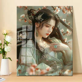 锦鲤十字绣自己绣2024新款满绣图手工钻石绣卧室小幅