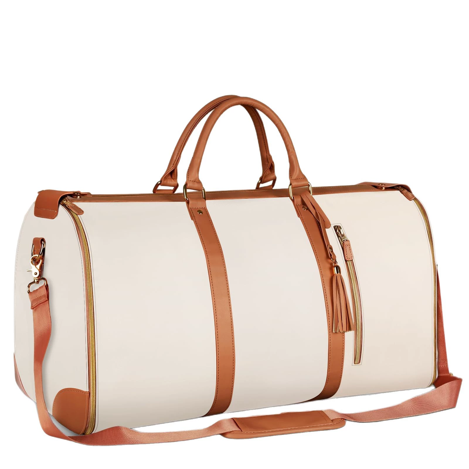Folding travel bag, men's capacious polyurethane universal suit