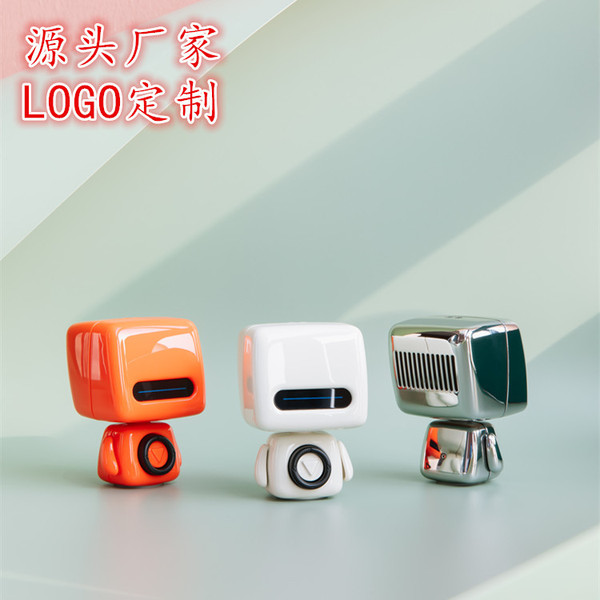 叁活 Robot, small cute handheld wireless speakers, new collection, bluetooth, Birthday gift