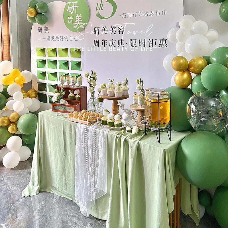Ins Tablecloth Tea Break Photo Background Cloth Birthday Wedding Photography Props Tabletop Wedding Dress Indoor Special Use