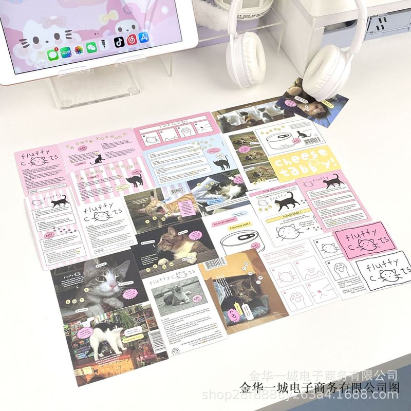 さまざまなスタイルのステッカーパックコレクション diy 手作り素材装飾カードハンドブック漫画ステッカーパックステッカー素材|undefined