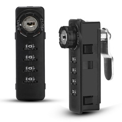 4-Drawer Mechanical File Cabinet Locker with Rotary Tongue Lock, Self-Set Dial Password Lock, and Keyed Padlock for Three Drawers