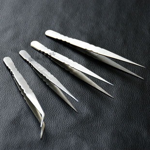 Imported Stainless Steel Precision Tweezers for Plucking Hair, Grafting Eyelashes, Eyelash Beauty, Small Tweezers, Eyebrow Clips, Earwax Tools, Repair
