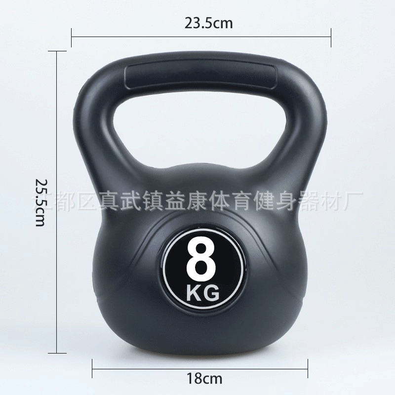 Venta al por mayor de plástico hexagonal inmersión mancuerna hombres y mujeres color kettlebell brazo entrenamiento muscular equipo de fitness hogar kettlebell Promoción de fin de año