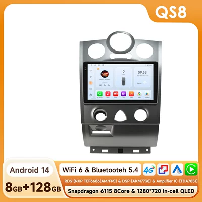 DVD Navigation, 9inch Suitable for 2002-2009 - 8128g-wifi4g-version-6115-carplay-eight-core-9inch-suitable-for-megane-2nd-generation-bottoms-9inch-frame-set