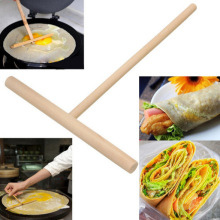 煎饼果子耙子 圆形煎饼果子工具 T型鸡蛋饼刮板 diy面糊木工具