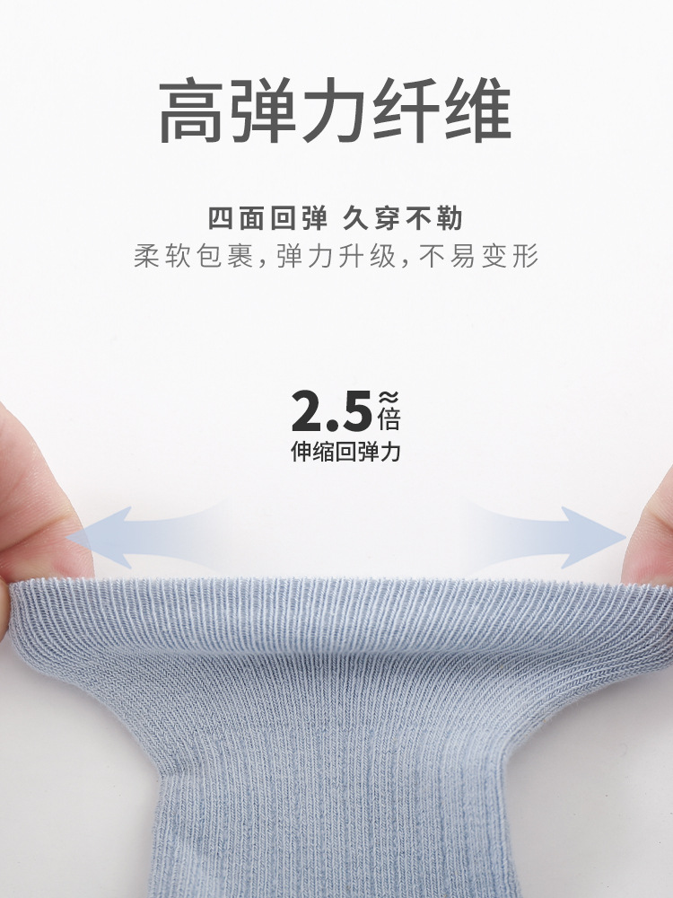 Calcetines para niños primavera y otoño calcetines de media pantorrilla de verano desodorante antibacteriano sin hueso niños y niñas niños de mediana edad y mayores estudiantes calcetines blancos de color sólido