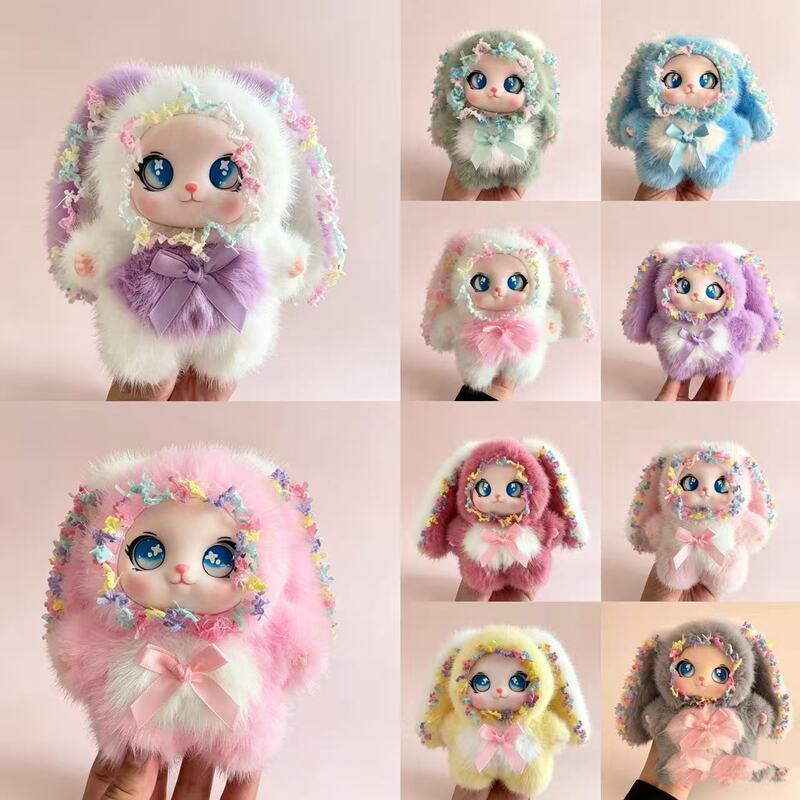 2026 Hot-Selling Lolita Rabbit Big-Eared Rabbit Plush Doll Toy Pendant Lace-Edged Vinyl Doll Gift 2026 Hot-Selling Lolita Rabbit Big-Eared Rabbit Plush Doll Toy Pendant Lace-Edged Vinyl Doll Gift