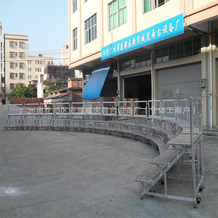 合唱台、铝合金合唱台 、折叠合影架、合唱架、文艺演出合唱台