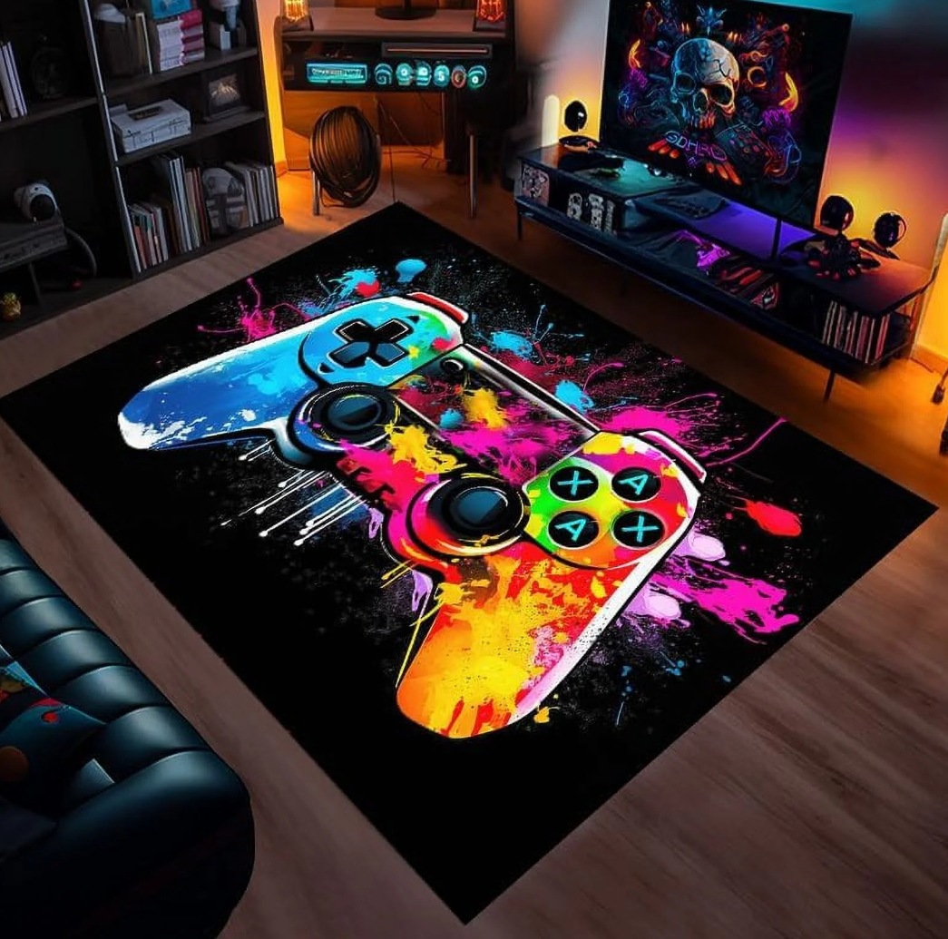 Transfronterizo Amazon 3D máquina de juego de colores alfombra e-sports SALA DE VIDEOJUEGOS manejar alfombra completa en stock al por mayor