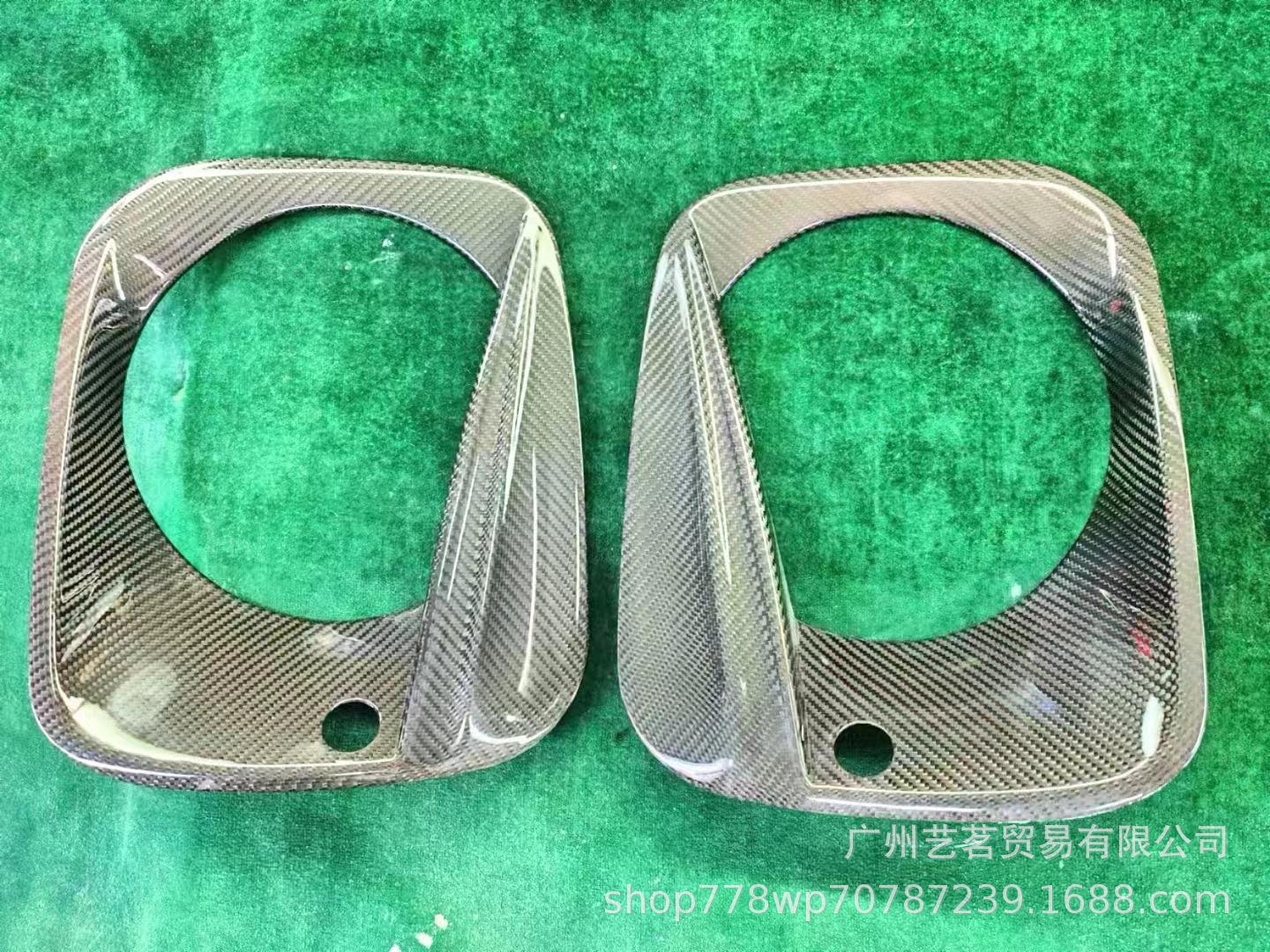 Suitable for Mercedes-Benz new G-class W464 G63 G800G900 dry carbon fiber lampshade lamp eyebrow demon eye lampshade