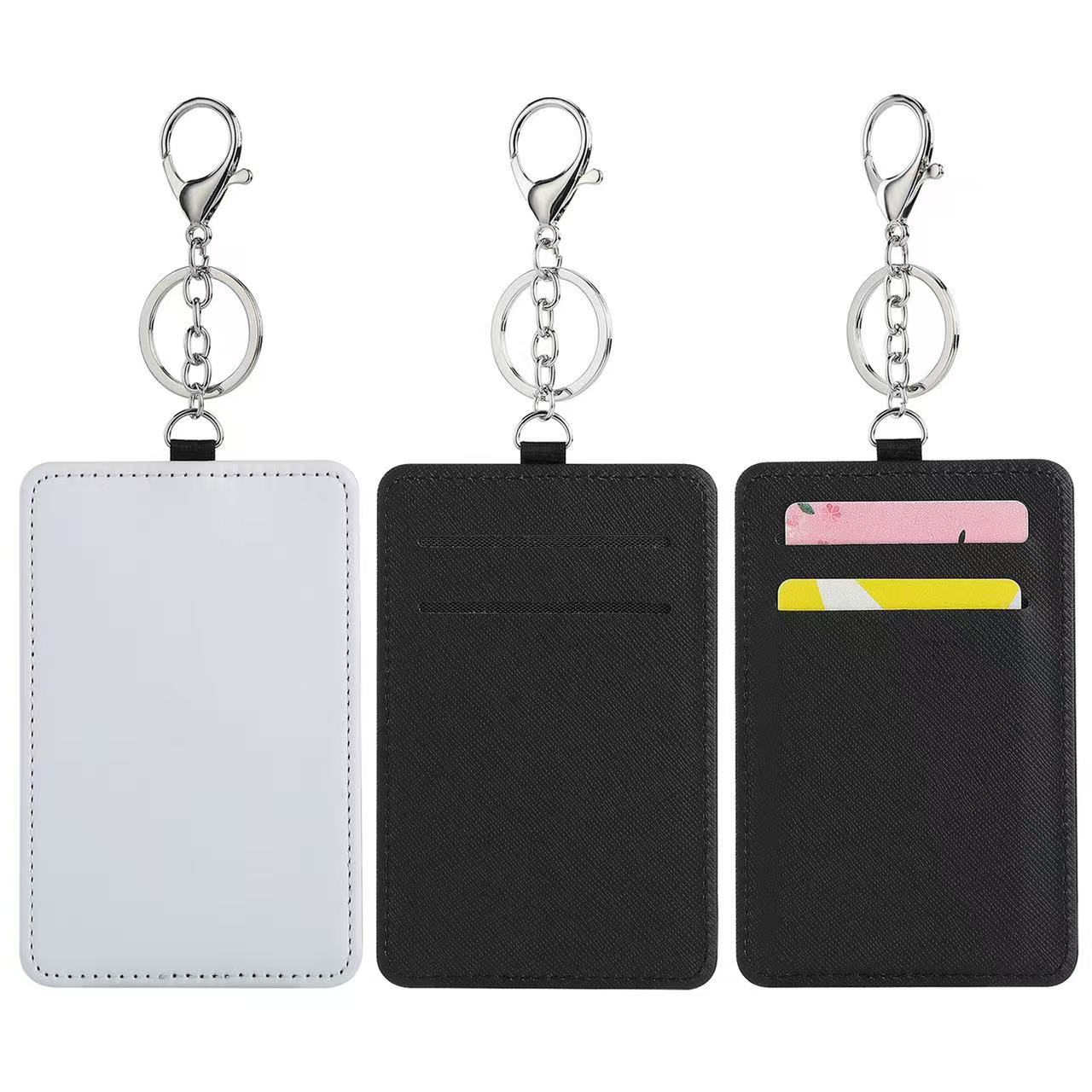 Thermal Transfer Sublimation Blank Traffic Card Holder Luggage Tag Work Permit Card Holder Single-Sided Printing Card Bag Card Holder Ready for Sale