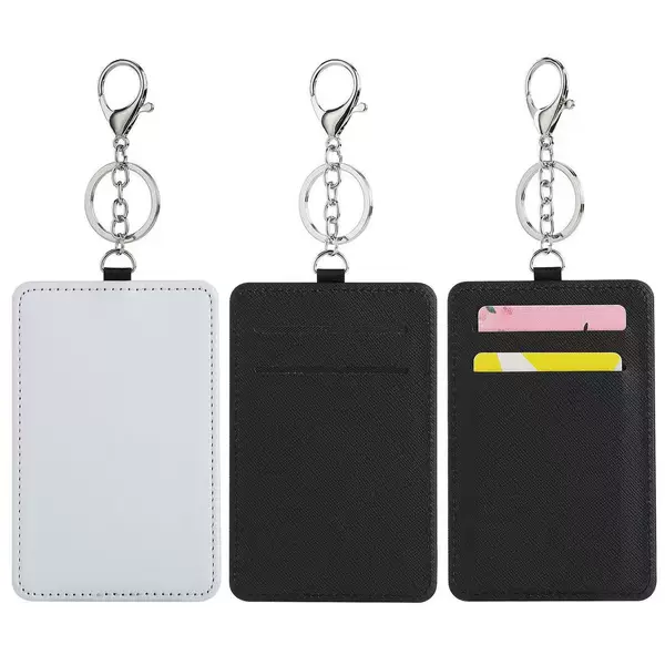 Thermal Transfer Sublimation Blank Traffic Card Holder Luggage Tag Work Permit Card Holder Single-Sided Printing Card Bag Card Holder Ready for Sale