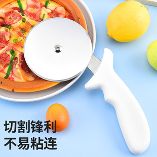 Креативная кухонная формочка для печенья из нержавеющей стали, круглый роликовый инструмент для выпечки, пластиковая ручка, одноколесный резак для пиццы