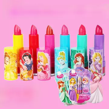 Disney children's lipstick cosmetics suit girls baby colorful lip balm primary school princess toys - ShopShipShake