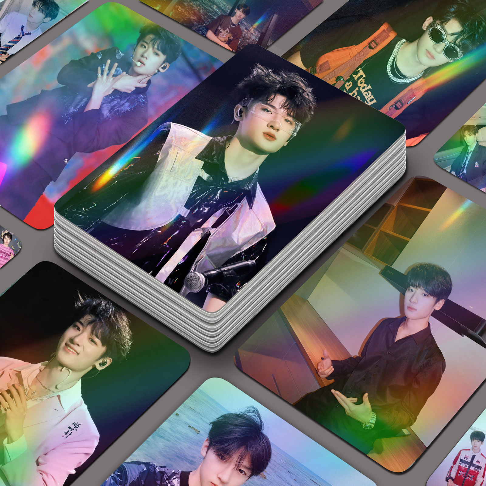 張峻豪小卡56張不重複TF家族三代單人周邊盒裝拍立得卡片LOMO卡片