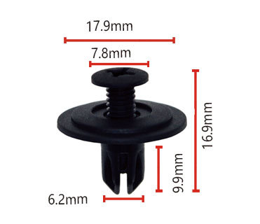 Para HONDA al por mayor fija medio malla placa coche hebilla B273 OE:90688-SB0-013