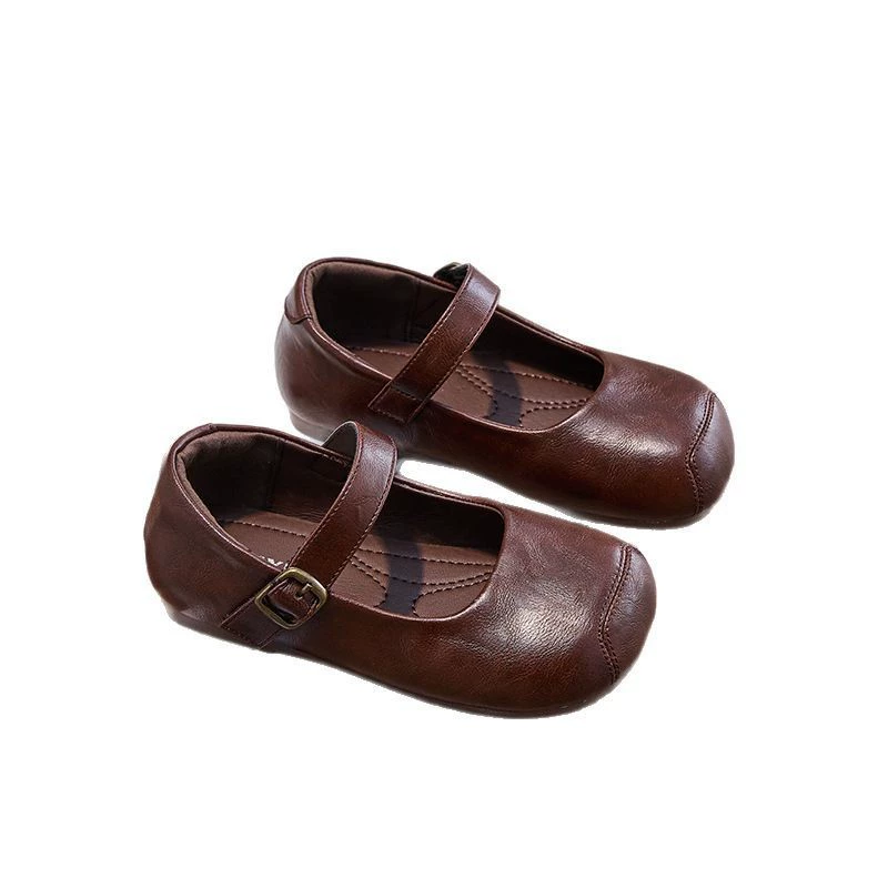 Children's shoes for leather shoes, footwear, genuine leather, soft sole