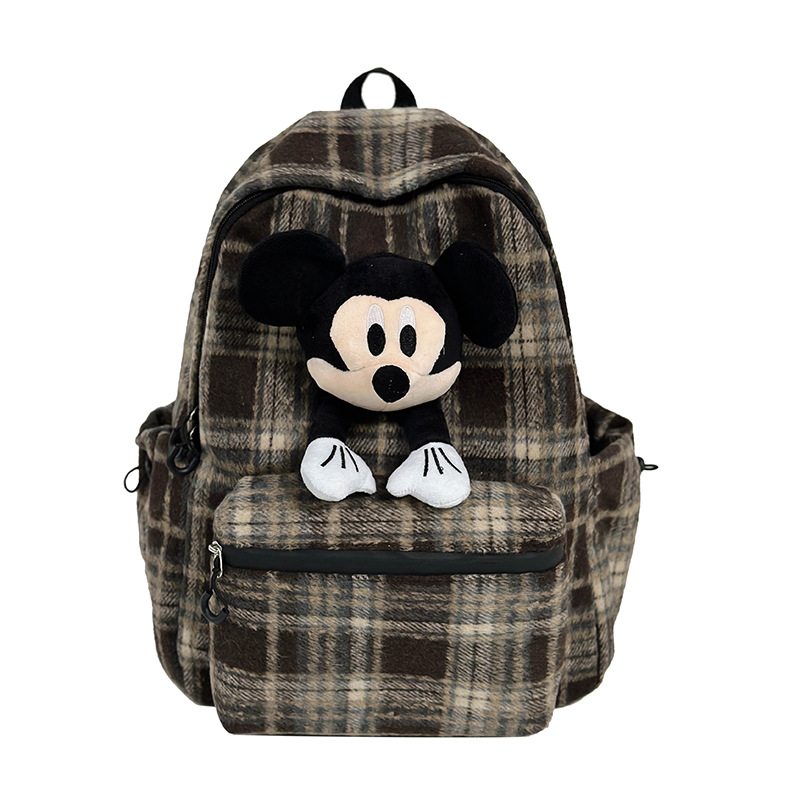 Linda chica tote bolso 2024 otoño e invierno nueva muñeca de dibujos animados de moda de gran capacidad bolso de hombro único bolso de axila bolso de mujer