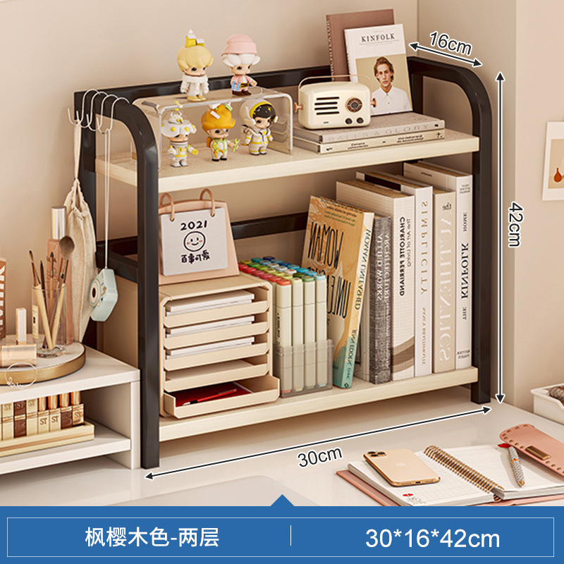 Estantería Escritorio Escritorio Escritorio Estante de almacenamiento Escritorio Oficina Dormitorio de estudiantes Libros Cosméticos Estante de acabado de hierro
