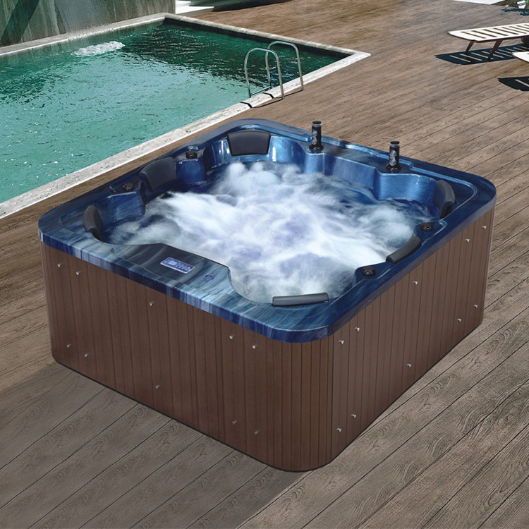 8 personas al aire libre masaje piscina Baño de aguas termales con TV spa Bath Club Hotel Villa uso