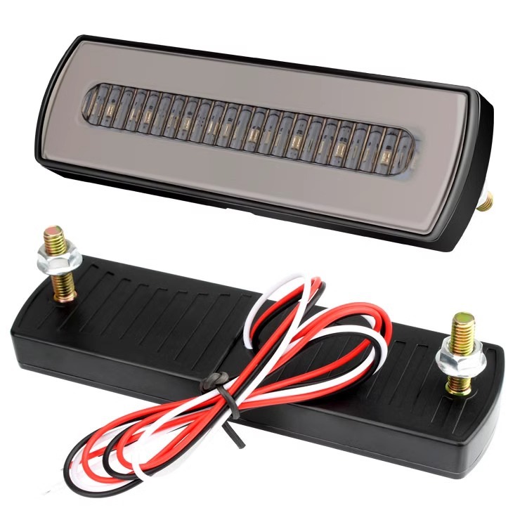 Car led universal modified pilot light motorcycle truck warning flash light rear-end anti-collision two-color brake